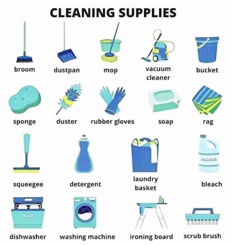 Cleaning supplies }}