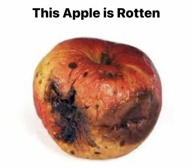 Rotten apple