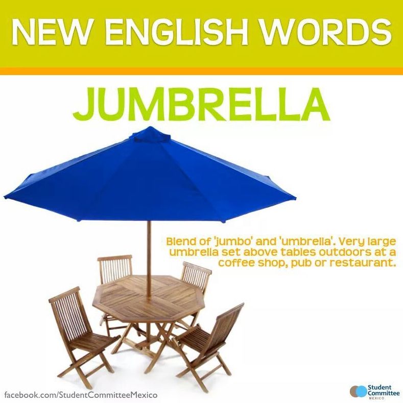 New English words: Jumbrella
