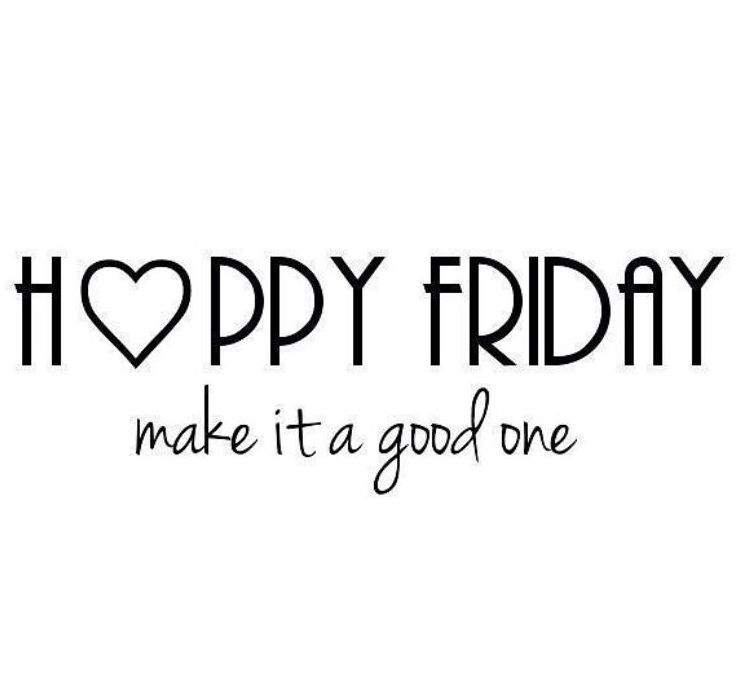 Happy Friday and happy weekend! }}