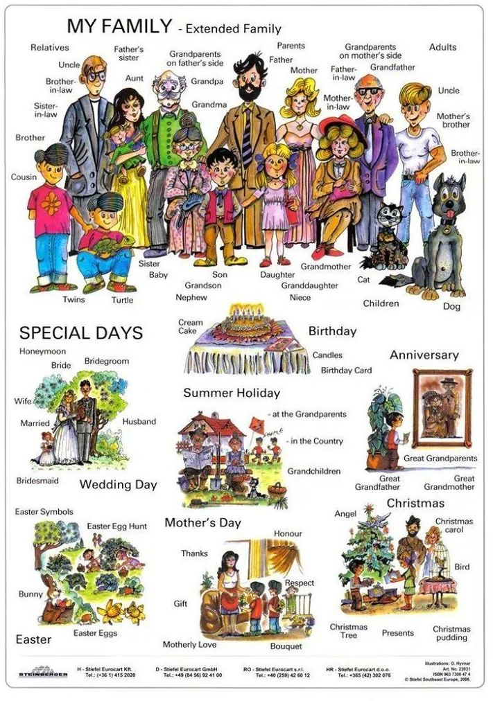 Vocabulary: Family and special days }}
