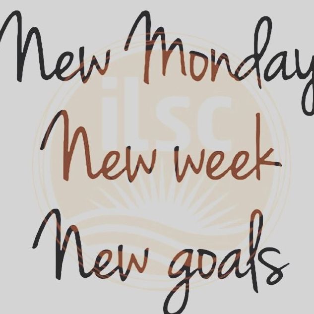 Nuevo lunes, nueva semana, nuevos objetivos...
