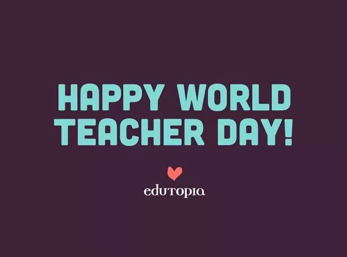Happy world teacher day }}