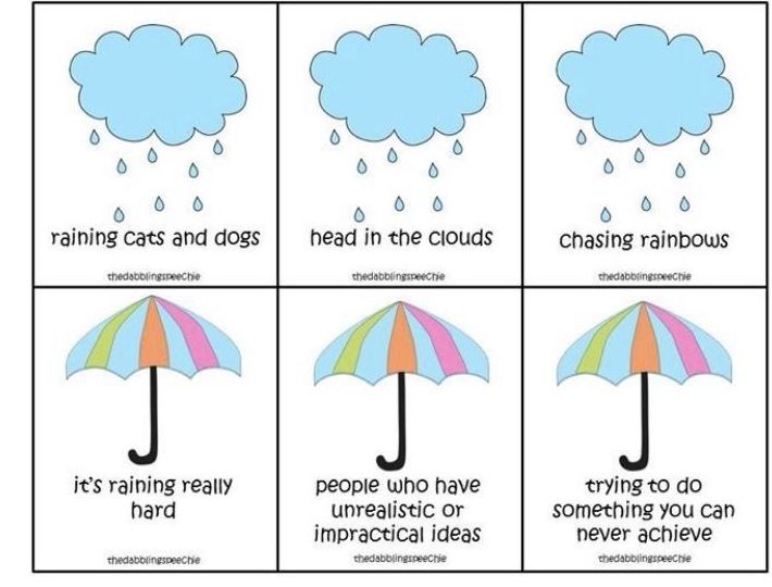 Idioms to do with "rain" for a rainy day like today!