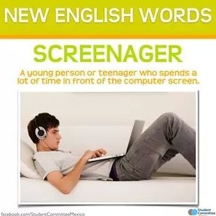 New English words: screenager