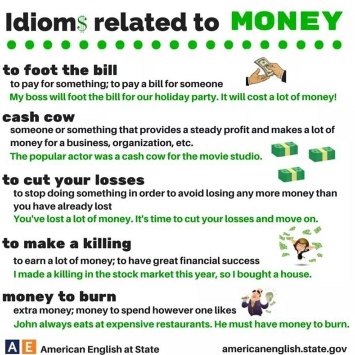 Idioms: money