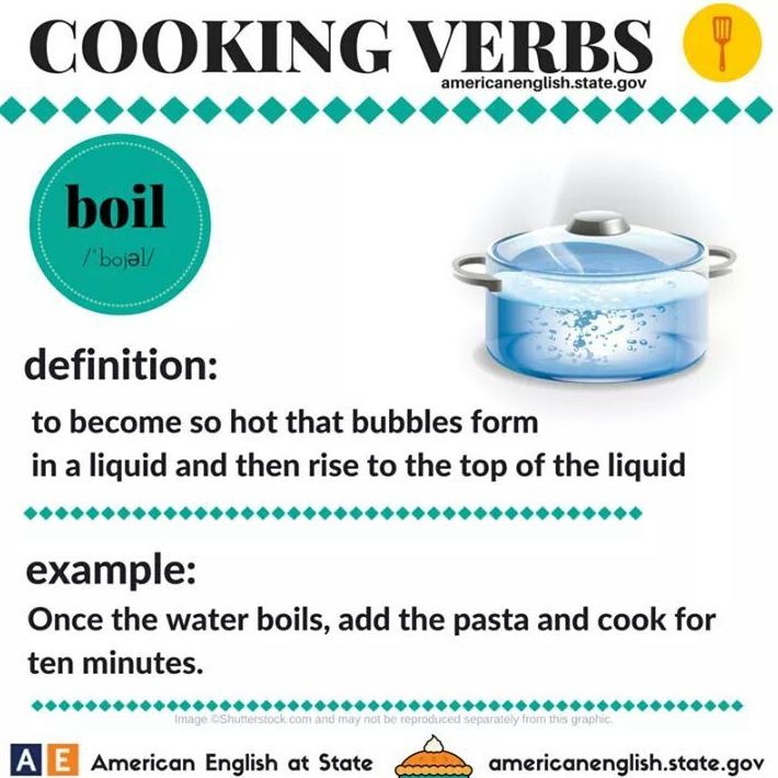 Cooking verbs: Boil }}
