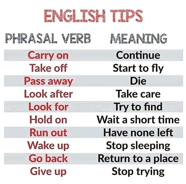 English tips:  Some phrasal verbs }}