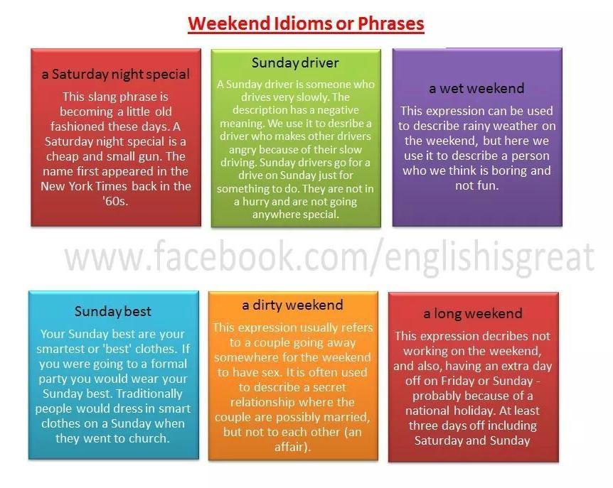 Idioms: Weekend