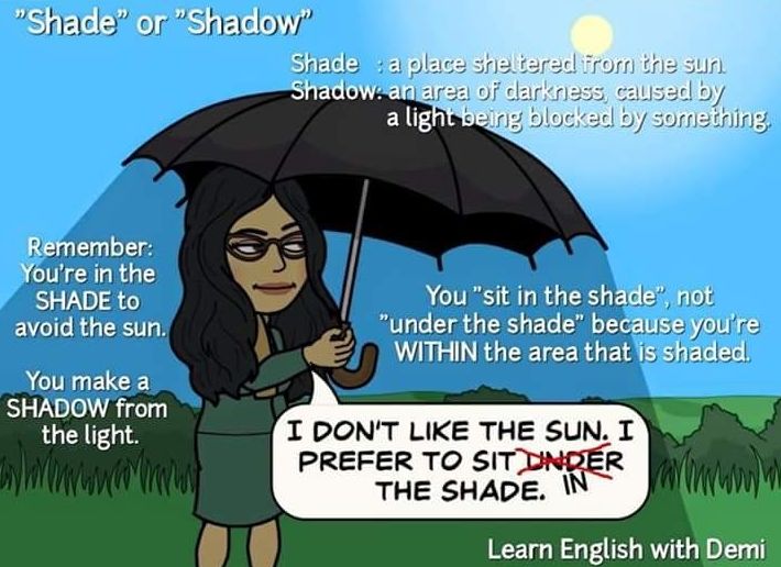 Shade or shadow