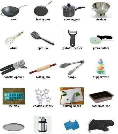 Vocabulary: Cooking tools }}