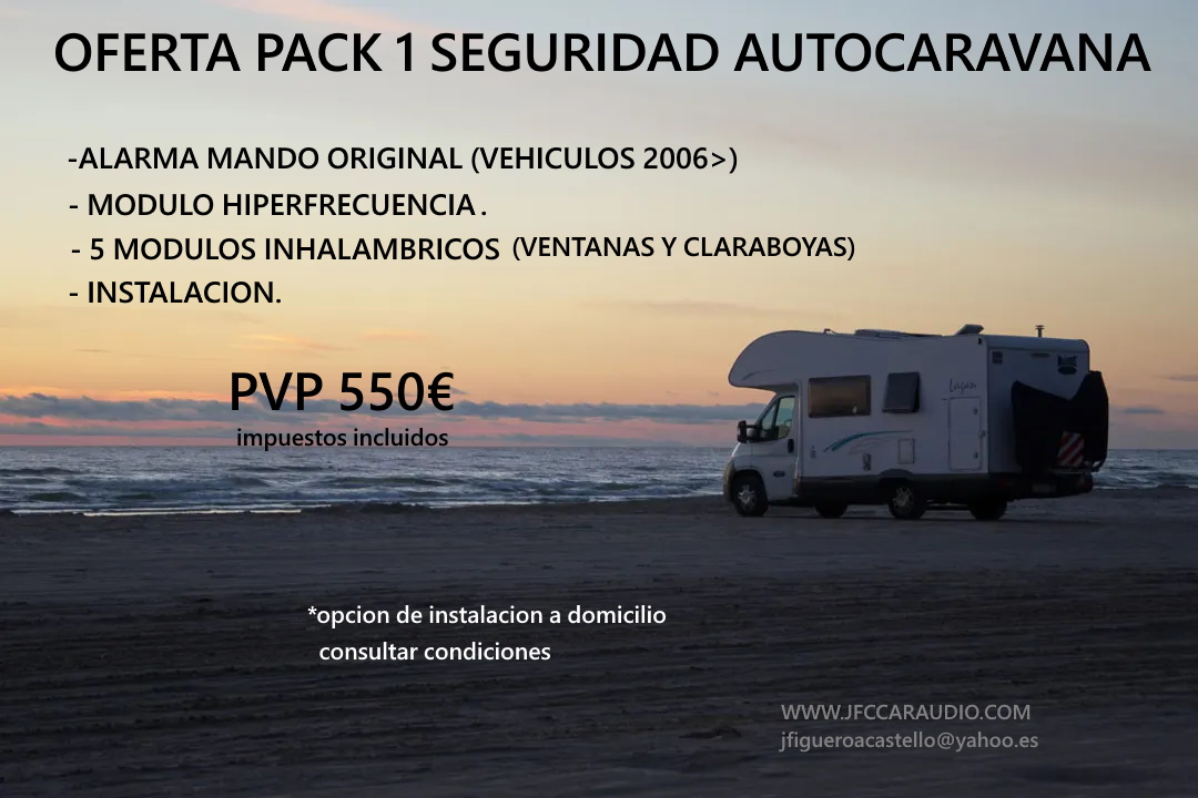 Seguridad autocaravana: Servicios de JFC Car Audio
