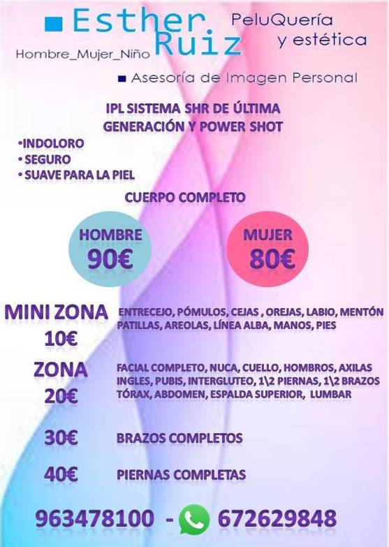 Depilación IPL precios Depilación IPL precios