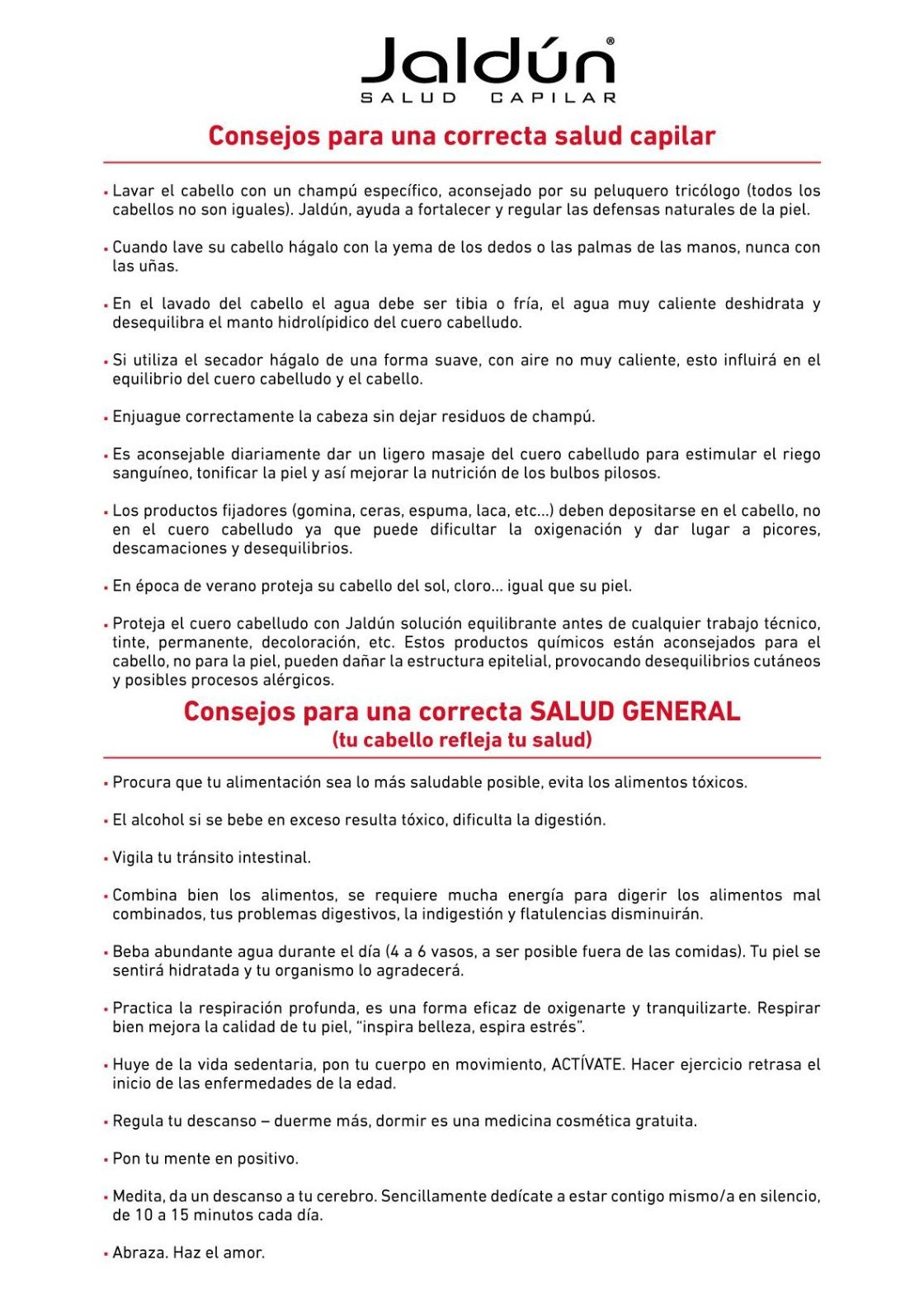 Tratamientos capilares Jaldún: Servicios de Esther Ruiz Peluquería y Estética Tratamientos capilares Jaldún: Servicios de Esther Ruiz Peluquería y Estética