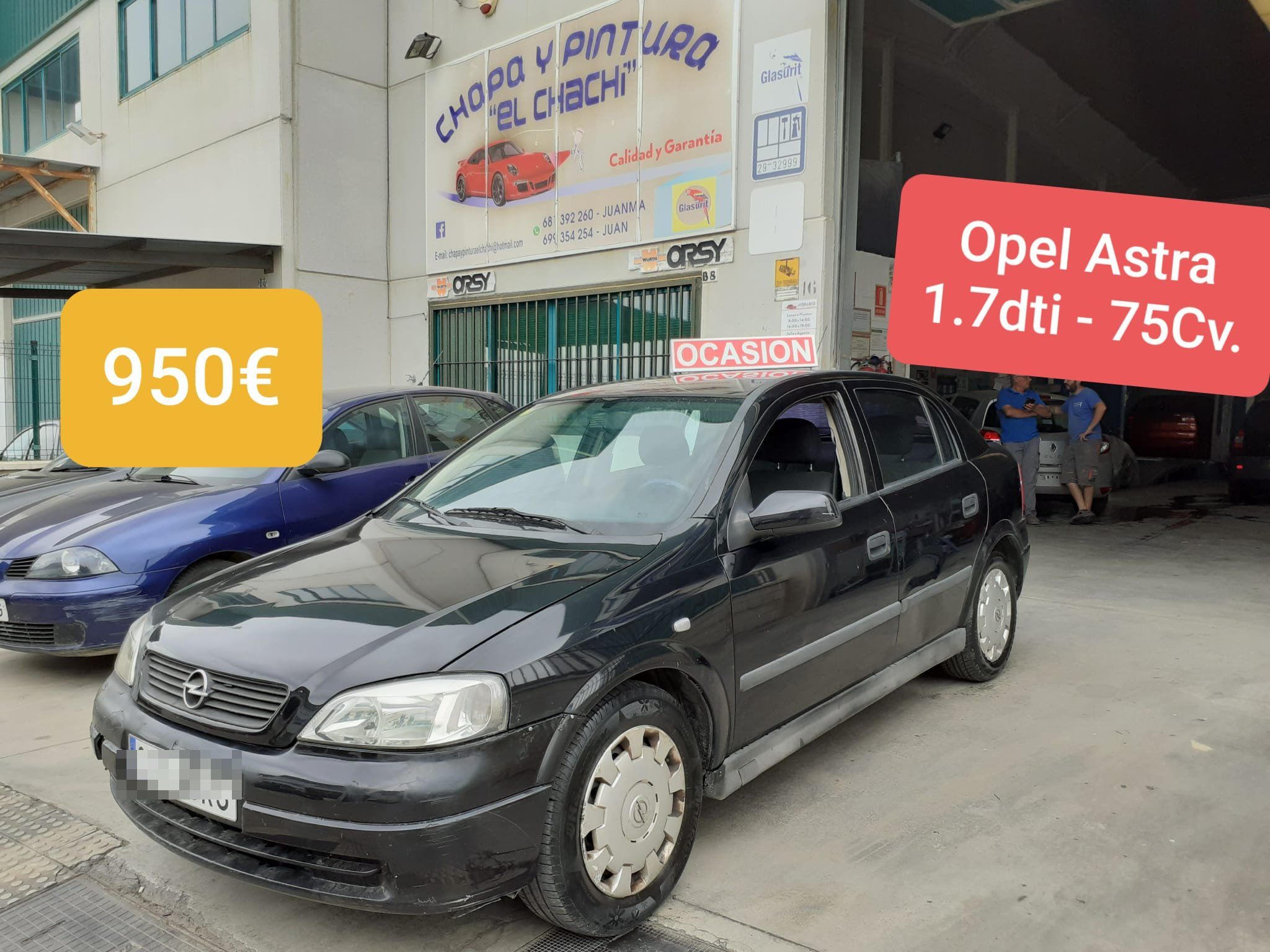 Ocasión Opel Astra 1.7dti-75Cv Ocasión Opel Astra 1.7dti-75Cv