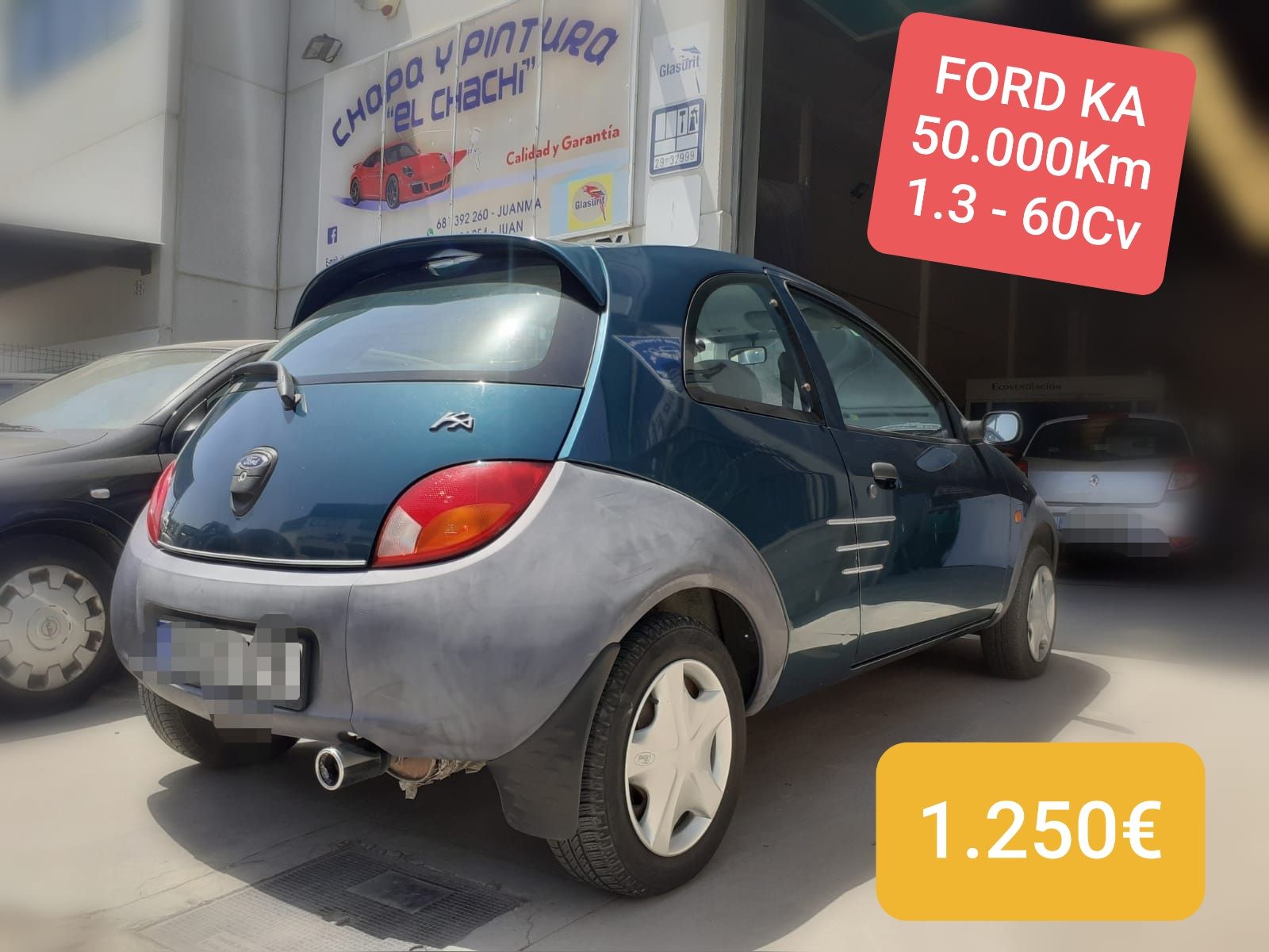 Ocasión Ford KA 5.0...km 1.3-60Cv. El Chachi en Málagai Ocasión Ford KA 5.0...km 1.3-60Cv. El Chachi en Málagai