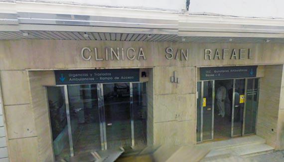 Entrada al Hospital San Rafael