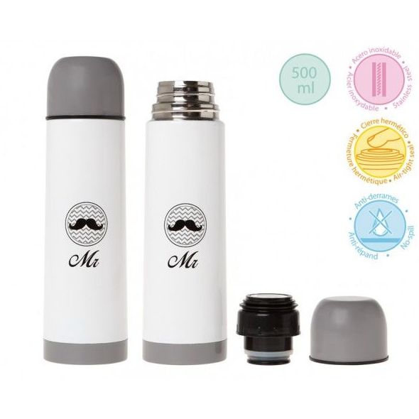 Termo Mr & Mrs 500ml de Kiokids: Productos de Mister Baby Termo Mr & Mrs 500ml de Kiokids: Productos de Mister Baby
