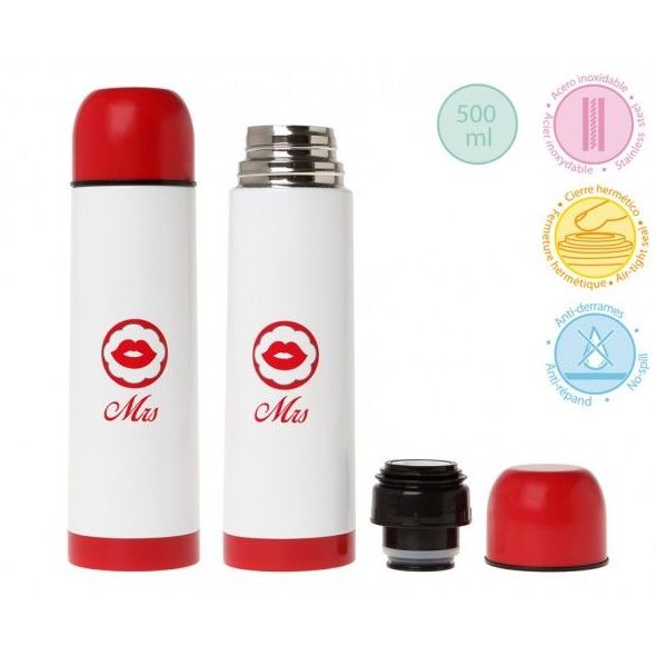 Termo Mr & Mrs 500ml de Kiokids: Productos de Mister Baby Termo Mr & Mrs 500ml de Kiokids: Productos de Mister Baby