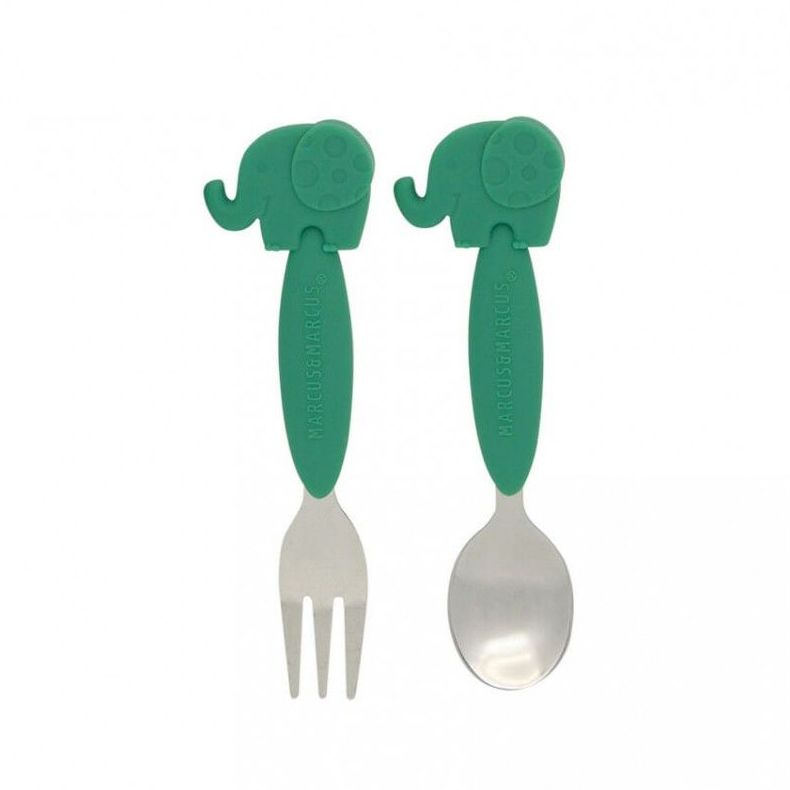 Cuchara y Tenedor Animalitos Marcus & Marcus: Productos de Mister Baby Cuchara y Tenedor Animalitos Marcus & Marcus: Productos de Mister Baby