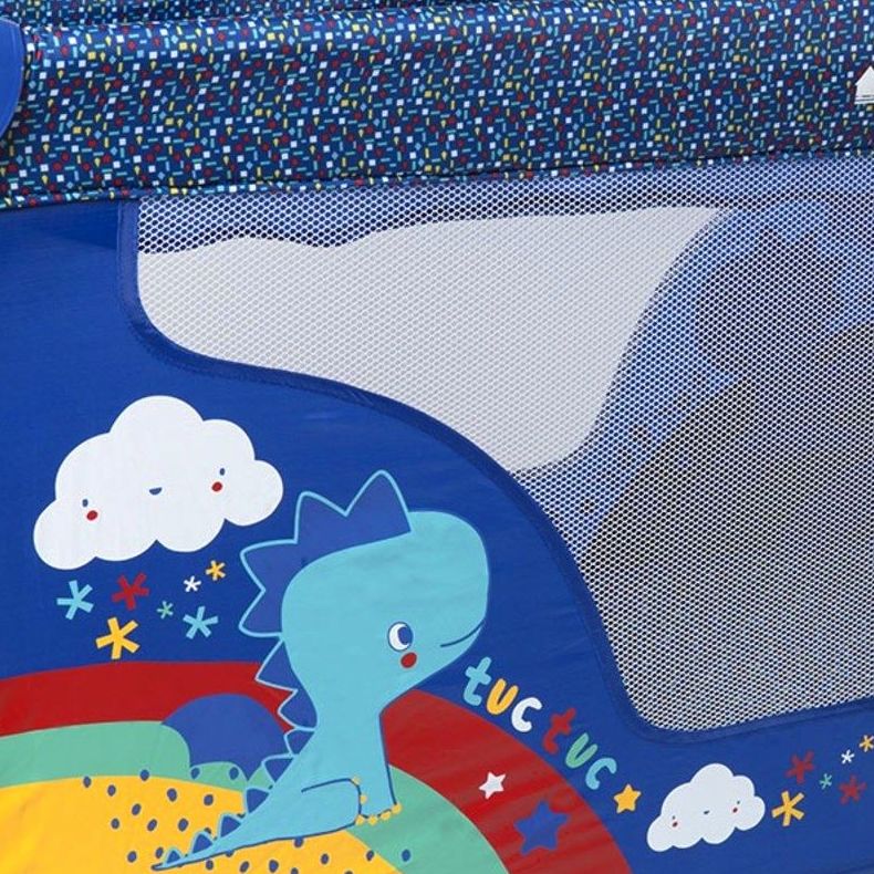 Cuna de Viaje Tuc Tuc Zig Zag Enjoy And Dream Azul: Productos de Mister Baby Cuna de Viaje Tuc Tuc Zig Zag Enjoy And Dream Azul: Productos de Mister Baby