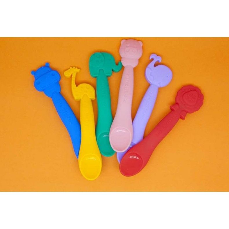 Cuchara de Silicona Animalitos Marcus & Marcus: Productos de Mister Baby Cuchara de Silicona Animalitos Marcus & Marcus: Productos de Mister Baby